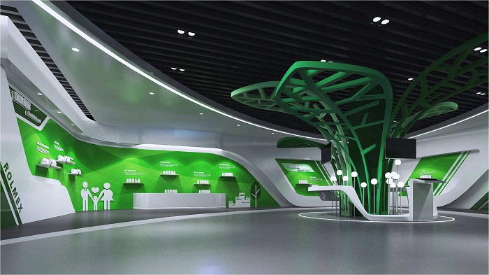 展廳設計,展覽廳方案,展廳效果圖,特發國際